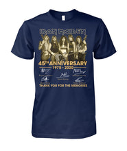 Load image into Gallery viewer, 45Th Anniversary Iron Maiden 1975-2020 T-Shirt Guys Tee