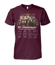 Load image into Gallery viewer, 50Th Anniversary Outlander Gift For Fans Black T-Shirt Guys Tee