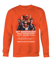 Load image into Gallery viewer, 50Th Anniversary Arnold Schwarzenegger Terminator Cool Design T-Shirt 1970-2020 Unisex Long Sleeve