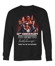 Load image into Gallery viewer, 50Th Anniversary Arnold Schwarzenegger Terminator Cool Design T-Shirt 1970-2020 Unisex Long Sleeve