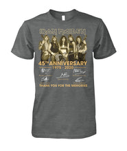 Load image into Gallery viewer, 45Th Anniversary Iron Maiden 1975-2020 T-Shirt Guys Tee