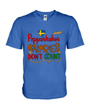 Load image into Gallery viewer, Pepparkakor Calories Don&#39;t Count Guys V-Neck