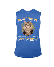 Load image into Gallery viewer, Cat Lovers T-Shirt Not Arguing Just Explaining Unisex Long Sleeve