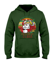 Load image into Gallery viewer, Santa Claus Beer Gift For Christmas Black T-Shirt Hoodie