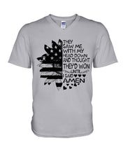 Load image into Gallery viewer, Christian T-Shirt Amen Guys V-Neck