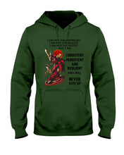 Load image into Gallery viewer, Samurai Consistent Persistent Resilient Quote T-Shirt Hoodie