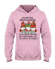 Load image into Gallery viewer, Swedish Christmas Gnome Cute Gift Tee Hoodie
