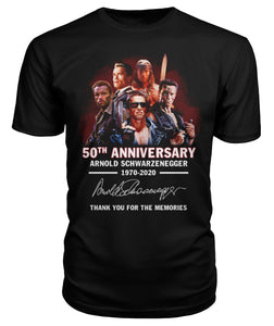 50Th Anniversary Arnold Schwarzenegger Terminator Cool Design T-Shirt 1970-2020 Unisex Long Sleeve