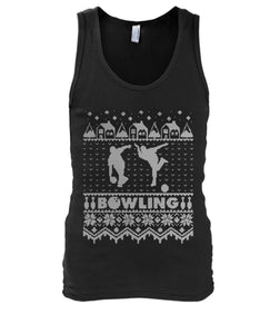 Bowling Christmas Ugly Unisex Tank Top