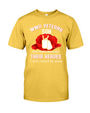 Load image into Gallery viewer, Wwii Veteran Gift For Veteran Dad Quote T-Shirt Guys Tee
