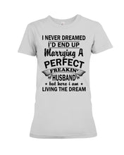 Load image into Gallery viewer, I Marry A Freaking Awesome Husband Gift For Wife T-Shirt Ladies Tee