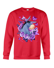 Load image into Gallery viewer, Donkey Loves Purple Flowers Custom T-Shirt Sweatshirt