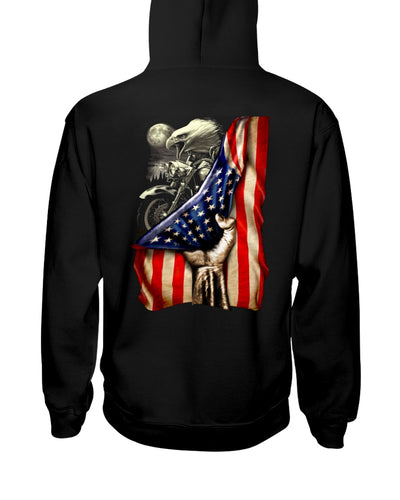 Biker Flag In Vain Gift For Bikers T-Shirt Hoodie