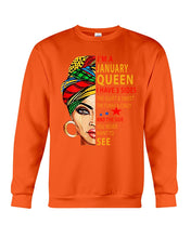 Load image into Gallery viewer, January Queen 3 Sides Horoscopes T-Shirt Sweatshirt