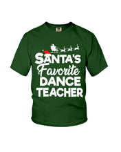 Load image into Gallery viewer, Santa Dance Teacher Christmas Shirt Youth Tee