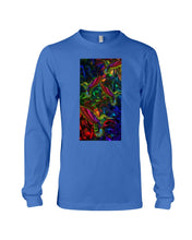 Load image into Gallery viewer, Hummingbird Cosmic Light Color Black T-Shirt Unisex Long Sleeve