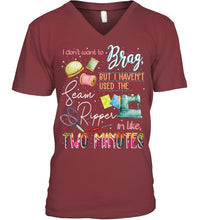 Load image into Gallery viewer, Brag Sean Ripper In Two Minutes Funny T-Shirt Guys V-Neck