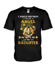 Load image into Gallery viewer, Dragon Ball Angel Daughter Black T-Shirt Guys V-Neck