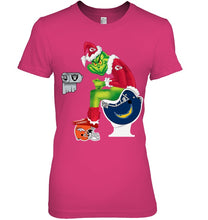 Load image into Gallery viewer, Funny Grinch Kansas Chief Christmas Gift Tee Ladies Tee