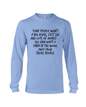Load image into Gallery viewer, Finn Wants A Cabin In The Woods Away From Those People Unisex Long Sleeve