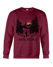Load image into Gallery viewer, I Hate People Printing T-Shirt Sweatshirt