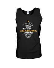 Load image into Gallery viewer, Finnish Crazy Grandma Gift For Grandma Family Unisex Tank Top