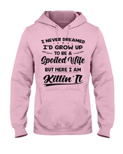 Load image into Gallery viewer, Spoiled Wife Funny Quote Family Tee Hoodie