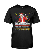 Load image into Gallery viewer, Merry Mixmas - Santa Claus Dj Funny Christmas Gift Basketweave Tote Bag