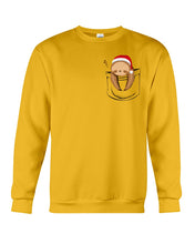 Load image into Gallery viewer, Pocket Slothmas Christmas Gift Funny T-Shirt Sweatshirt