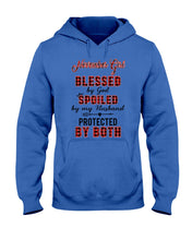 Load image into Gallery viewer, November Girl Blessed By Girl Spoiled By Husband Quote T-Shirt Hoodie