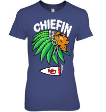 Load image into Gallery viewer, Chiefin Kansas City Chiefs Gift For Fans T-Shirt Ladies Tee