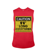 Load image into Gallery viewer, Caution 9&#39;6&#39;&#39; Long Cocktainer Black T-Shirt Unisex Long Sleeve