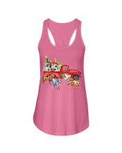 Load image into Gallery viewer, Merry Christmas In Town Cow Lovers Gift For Farmers Ladies Flowy Tank