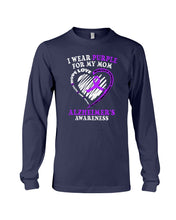 Load image into Gallery viewer, Alzheimer Awareness Daughter For Mom T-Shirt Unisex Long Sleeve