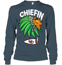 Load image into Gallery viewer, Chiefin Kansas City Chiefs Gift For Fans T-Shirt Unisex Long Sleeve