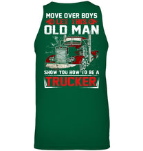 Load image into Gallery viewer, Old Trucker Move Over Boys Black T-Shirt Unisex Tank Top