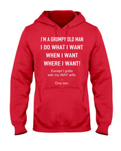 Load image into Gallery viewer, Grumpy Old Man May Wife Black Quote T-Shirt Hoodie