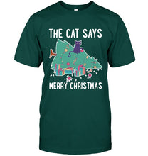 Load image into Gallery viewer, Cat Funny Merry Christmas Shirt Guys Tee