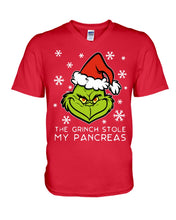 Load image into Gallery viewer, The Grinch Stole My Pancreas Guys V-Neck
