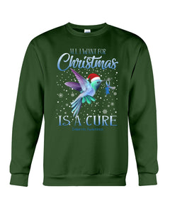 All I Want For Christmas Is A Cure Stop Diabetes Sweatshirt