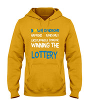 Load image into Gallery viewer, Down Syndrome Lottery Black T-Shirt Gift Hoodie
