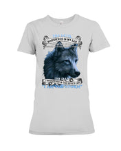 Load image into Gallery viewer, Wolf Lovers Trending Quote Tee Ladies Tee
