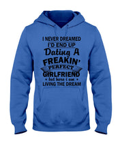 Load image into Gallery viewer, Boyfriends To Perfect Girlfriend Quote Couple T-Shirt Hoodie