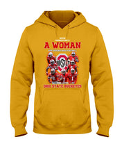Load image into Gallery viewer, Woman Loves Ohio States Buckeyes American Football Ncaa 2019 T-Shirt Hoodie