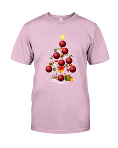 Bowling   Bowling Christmas Tree Christmas T-Shirt Guys Tee