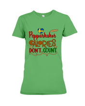 Load image into Gallery viewer, Pepparkakor Calories Don&#39;t Count Ladies Tee