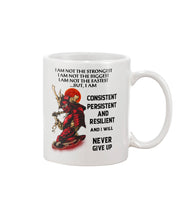 Load image into Gallery viewer, Samurai Consistent Persistent Resilient Quote T-Shirt Mug