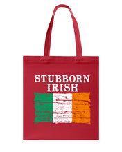 Load image into Gallery viewer, Stubborn Irish Flag Love Ireland Custom T-Shirt Basketweave Tote Bag