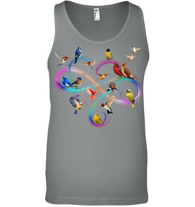 Bird Colorful Infinity Sign Unisex Tank Top