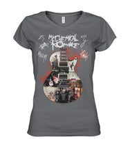 Load image into Gallery viewer, Guitar My Chemical Romance Gift For Fans T-Shirt Ladies V-Neck